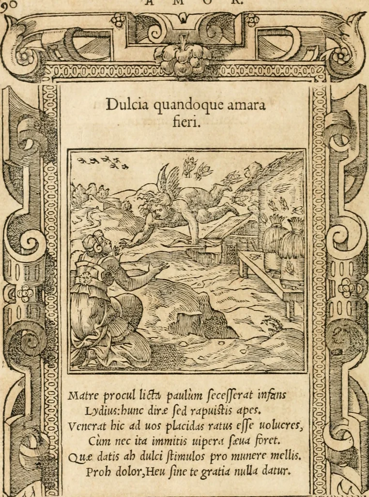 An illustration from Emblemata Andreae Alciati, iurisconsulti clarissimi, 1548, leaf 93