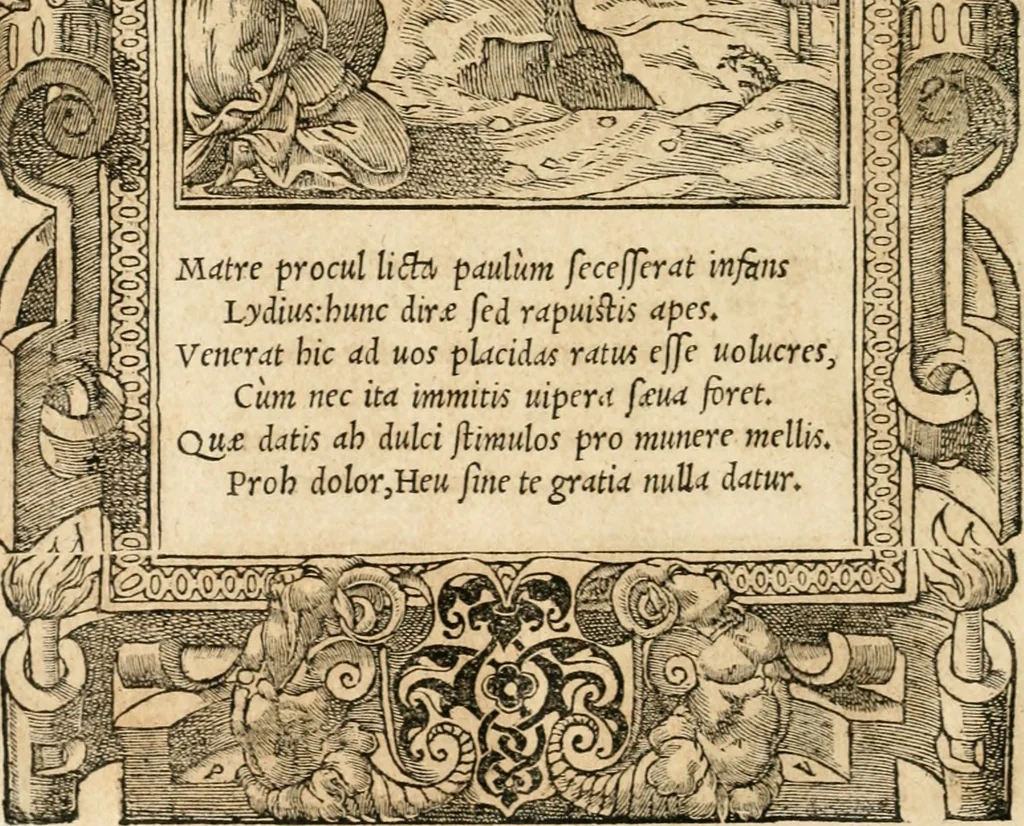 An illustration from Emblemata Andreae Alciati, iurisconsulti clarissimi, 1548, leaf 93