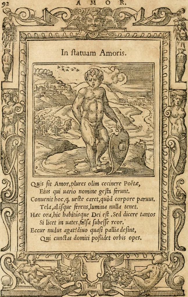 An illustration from Emblemata Andreae Alciati, iurisconsulti clarissimi, 1548, leaf 95