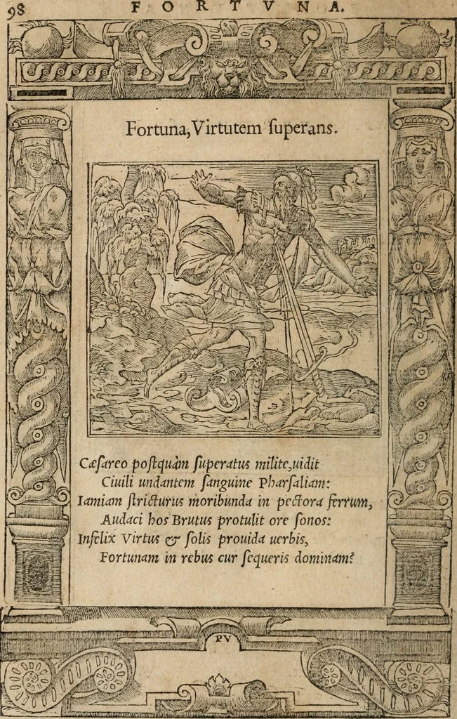 An illustration from Emblemata Andreae Alciati ..., 1548, leaf 101