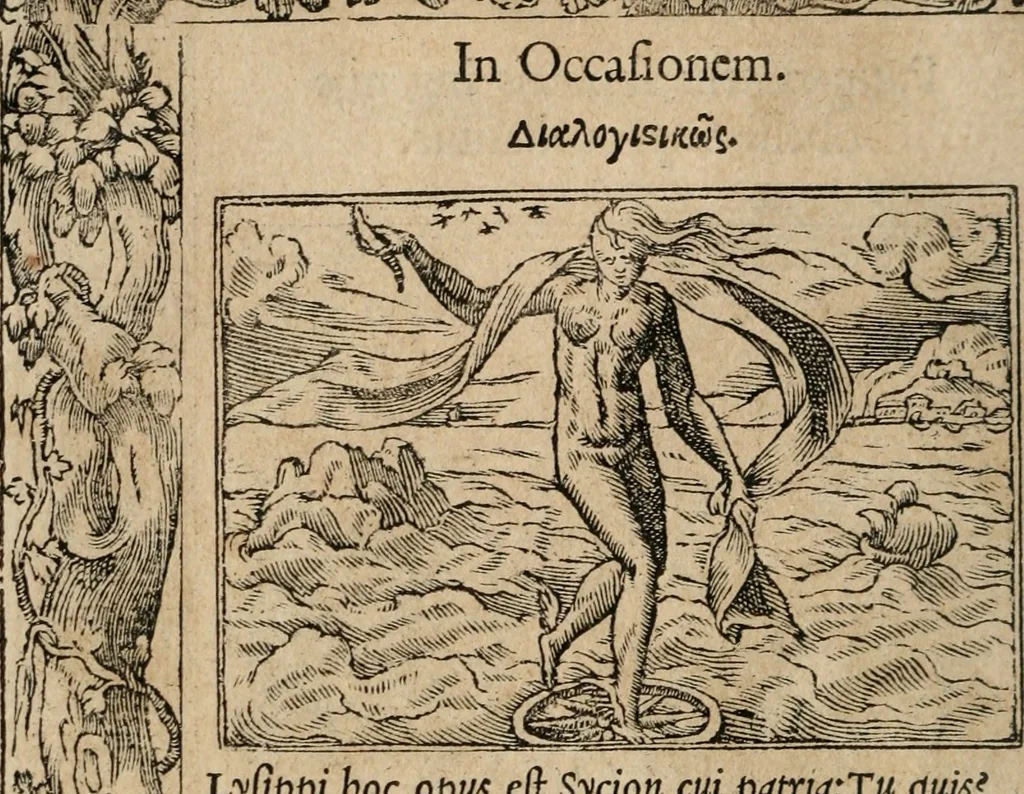 An illustration from Emblemata Andreae Alciati ..., 1548, leaf 103
