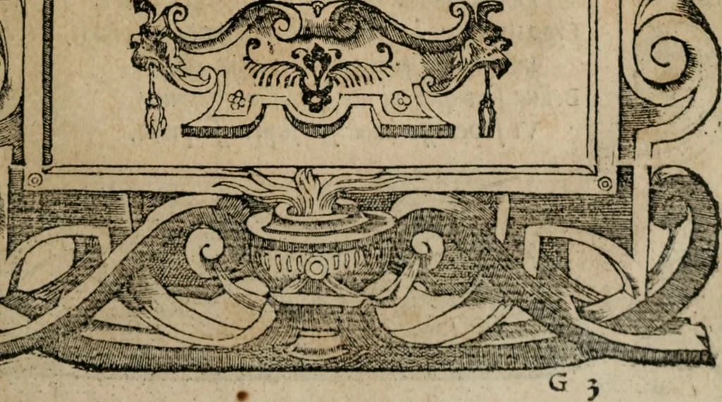 An illustration from Emblemata Andreae Alciati ..., 1548, leaf 104