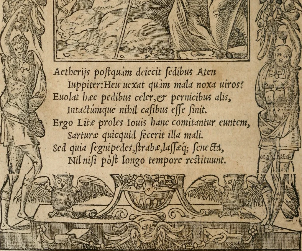 An illustration from Emblemata Andreae Alciati ..., 1548, leaf 109
