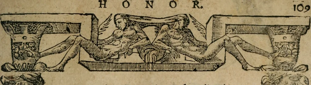 An illustration from Emblemata Andreae Alciati ..., 1548, leaf 112