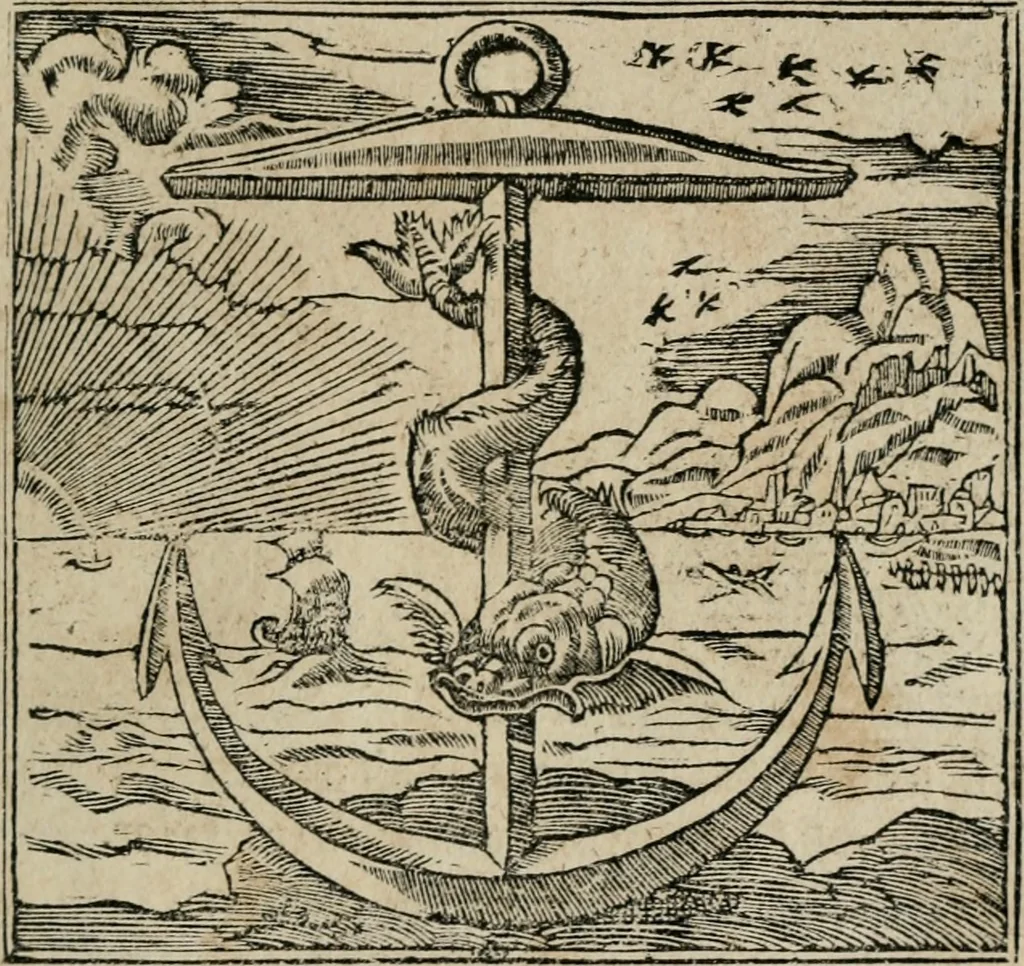 An illustration from Emblemata Andreae Alciati ..., 1548, leaf 118