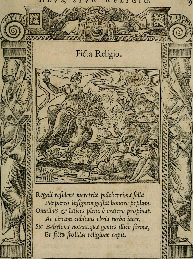 An illustration from Emblemata Andreae Alciati ..., 1548, leaf 12