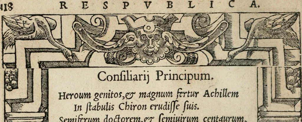 An illustration from Emblemata Andreae Alciati ..., 1548, leaf 121