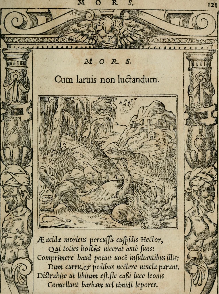 An illustration from Emblemata Andreae Alciati ..., 1548, leaf 124