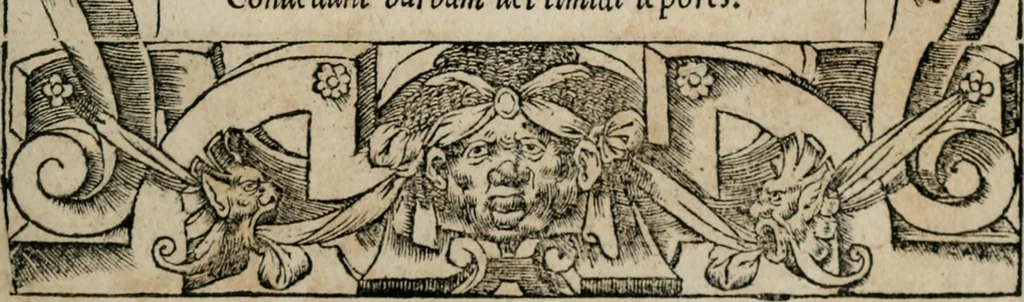 An illustration from Emblemata Andreae Alciati ..., 1548, leaf 124