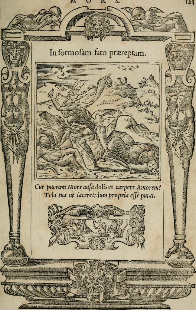 An illustration from Emblemata Andreae Alciati ..., 1548, leaf 126