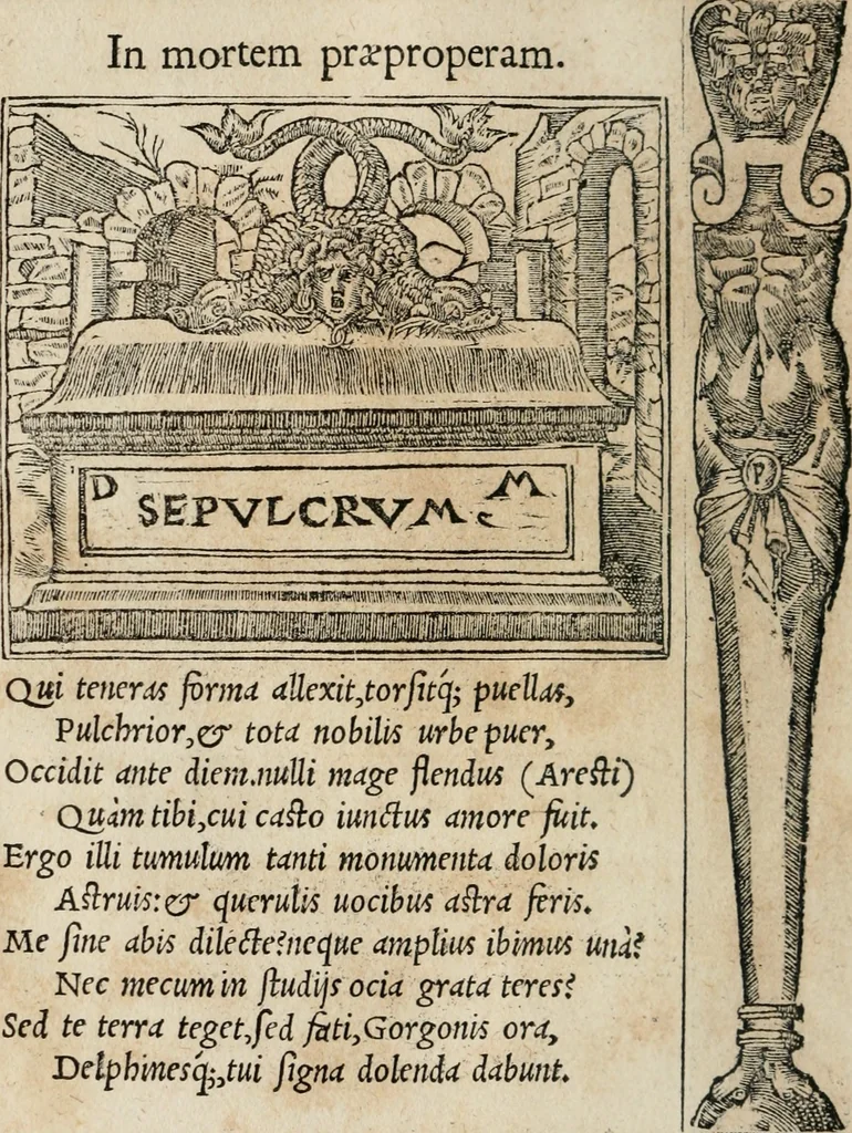 An illustration from Emblemata Andreae Alciati ..., 1548, leaf 127