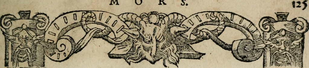 An illustration from Emblemata Andreae Alciati ..., 1548, leaf 128