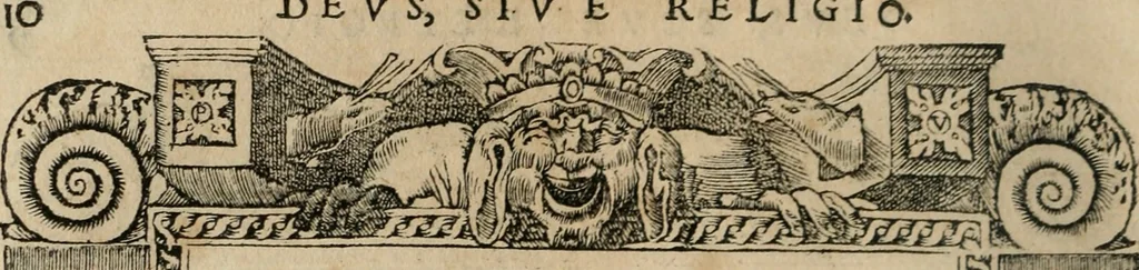 An illustration from Emblemata Andreae Alciati ..., 1548, leaf 13