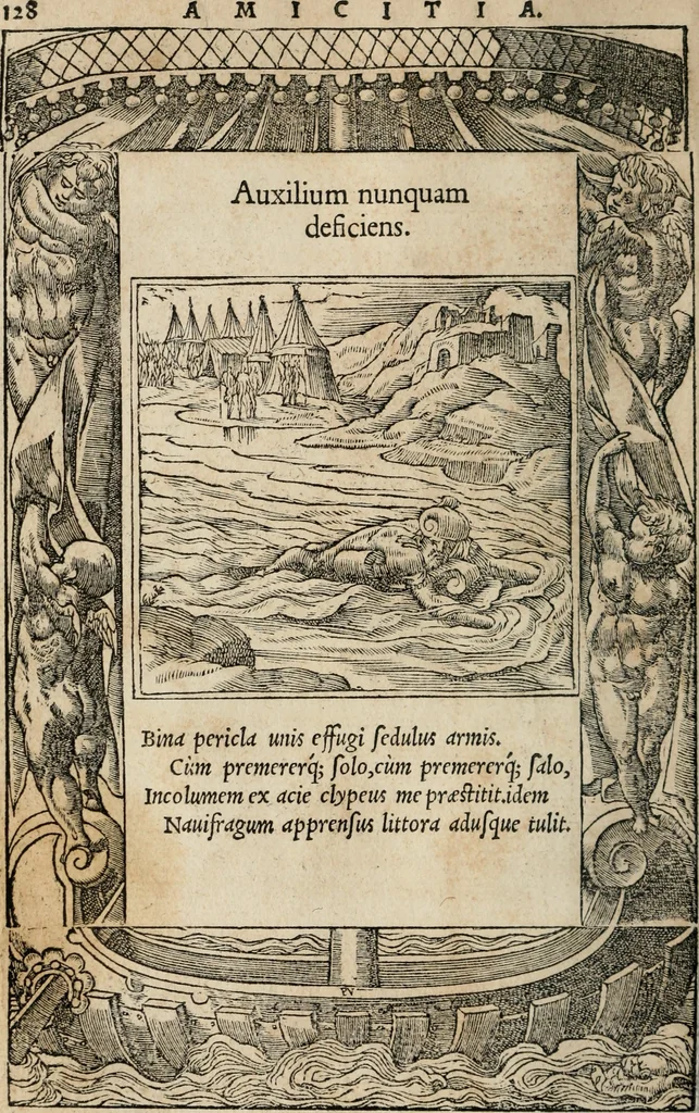 An illustration from Emblemata Andreae Alciati ..., 1548, leaf 131
