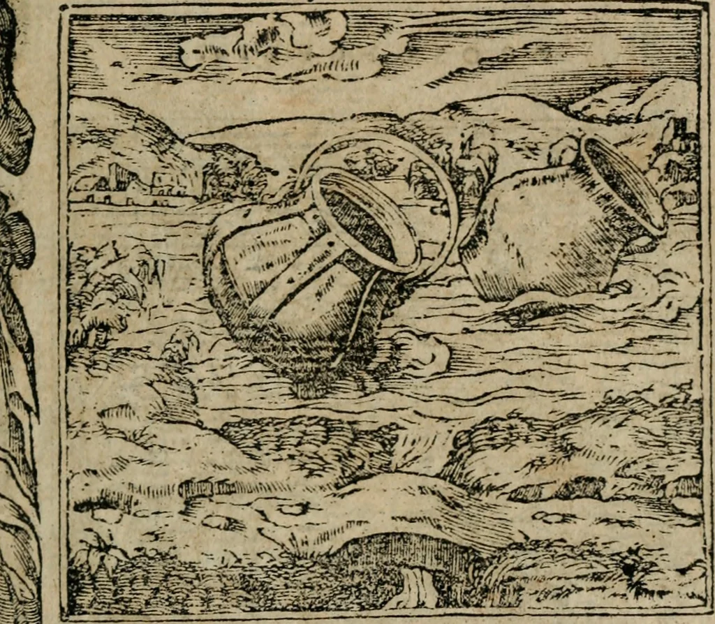 An illustration from Emblemata Andreae Alciati ..., 1548, leaf 134