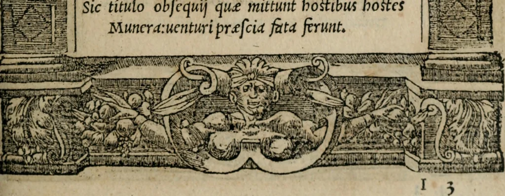 An illustration from Emblemata Andreae Alciati ..., 1548, leaf 136