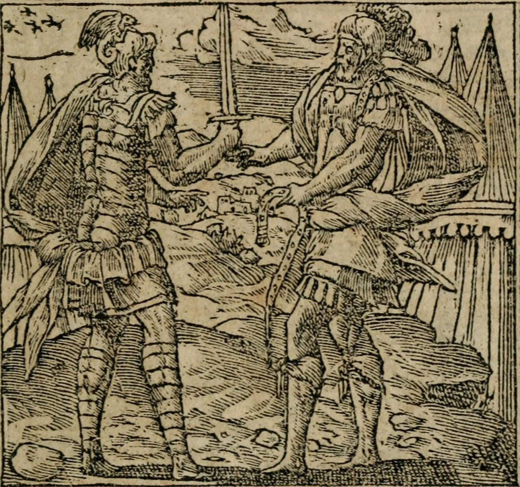 An illustration from Emblemata Andreae Alciati ..., 1548, leaf 136