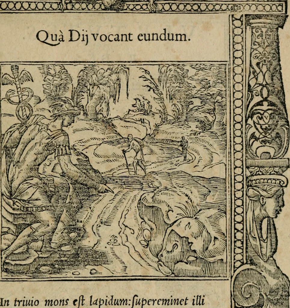 An illustration from Emblemata Andreae Alciati ..., 1548, leaf 14