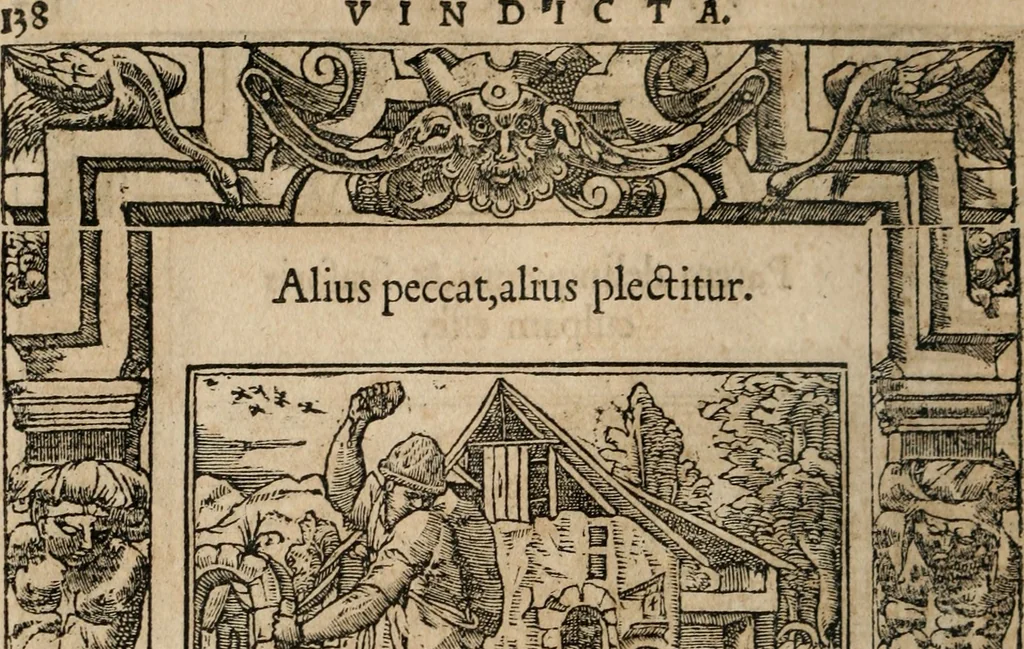 An illustration from Emblemata Andreae Alciati ..., 1548, leaf 141