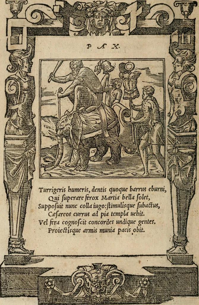 An illustration from Emblemata Andreae Alciati ..., 1548, leaf 143