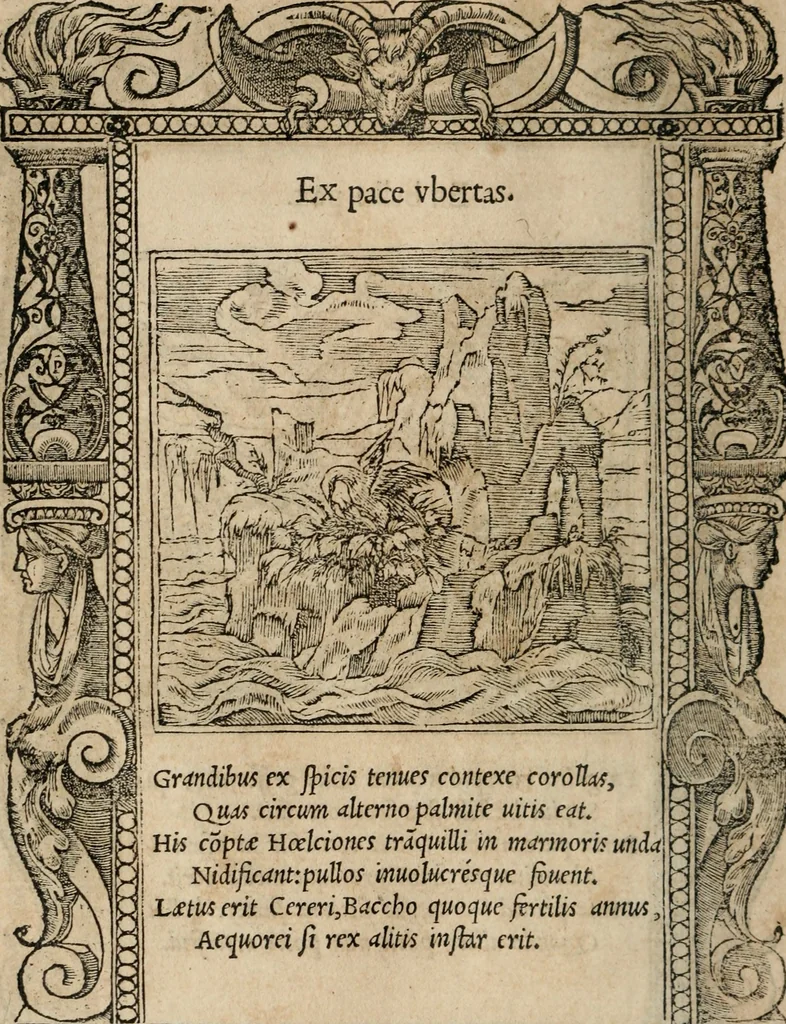 An illustration from Emblemata Andreae Alciati ..., 1548, leaf 145