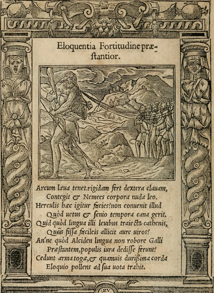 An illustration from Emblemata Andreae Alciati ..., 1548, leaf 147