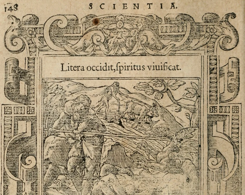 An illustration from Emblemata Andreae Alciati ..., 1548, leaf 151