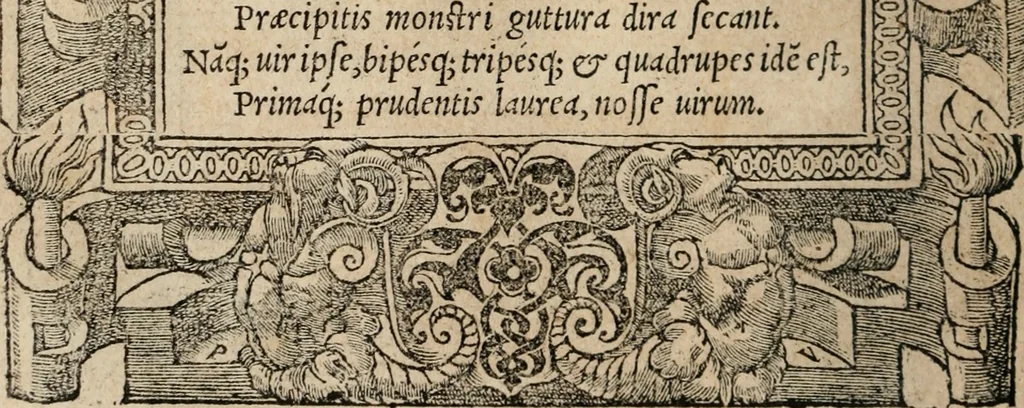 An illustration from Emblemata Andreae Alciati ..., 1548, leaf 153