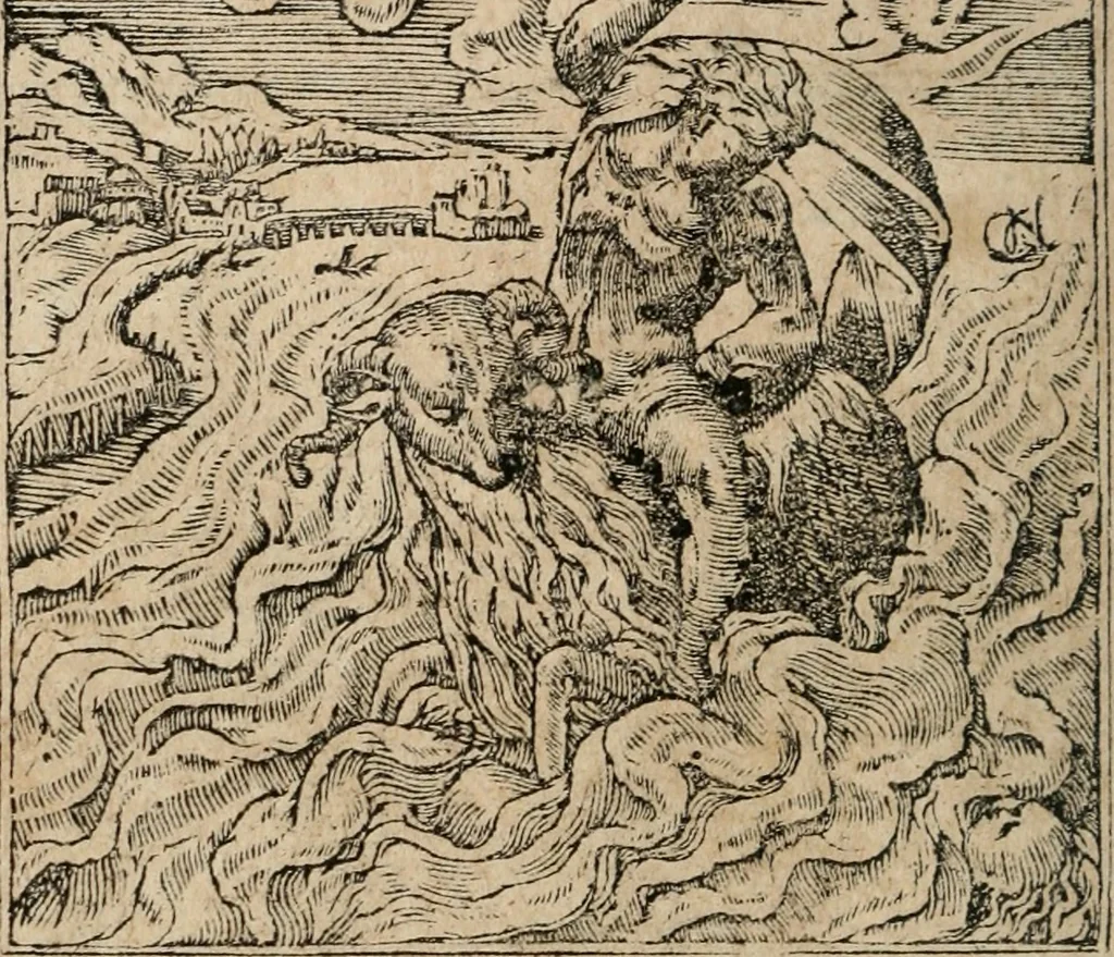 An illustration from Emblemata Andreae Alciati ..., 1548, leaf 155