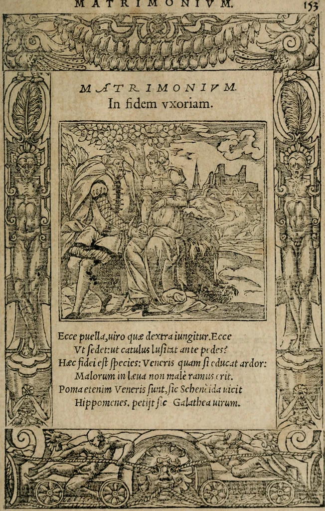 An illustration from Emblemata Andreae Alciati ..., 1548, leaf 156