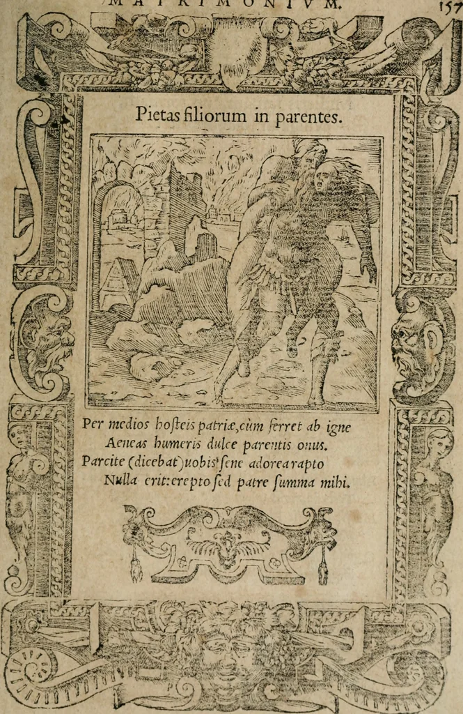 An illustration from Emblemata Andreae Alciati ..., 1548, leaf 160