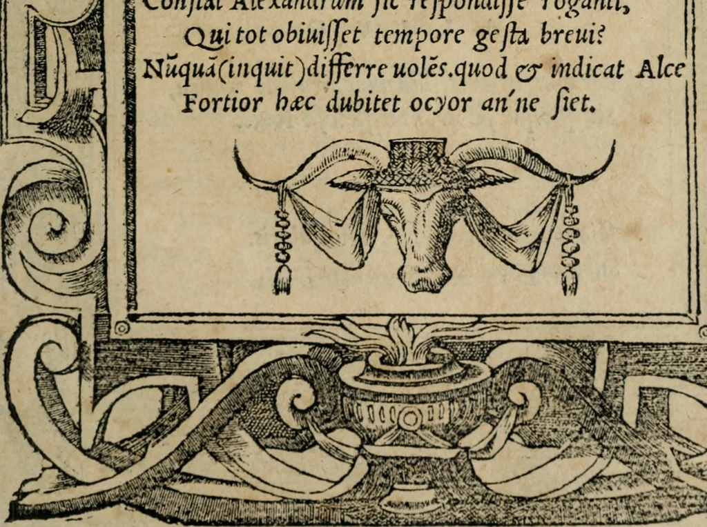 An illustration from Emblemata Andreae Alciati ..., 1548, leaf 164