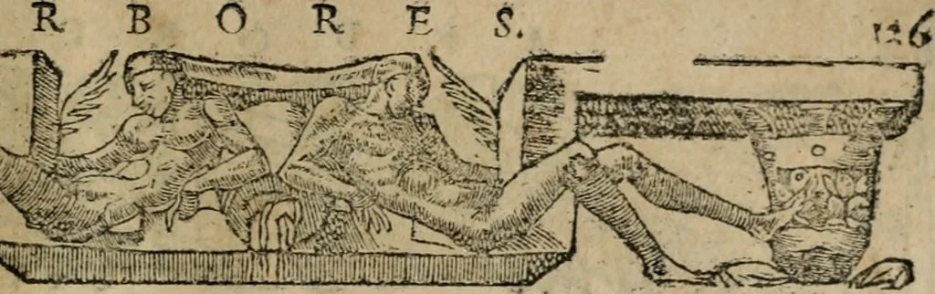 An illustration from Emblemata Andreae Alciati ..., 1548, leaf 166