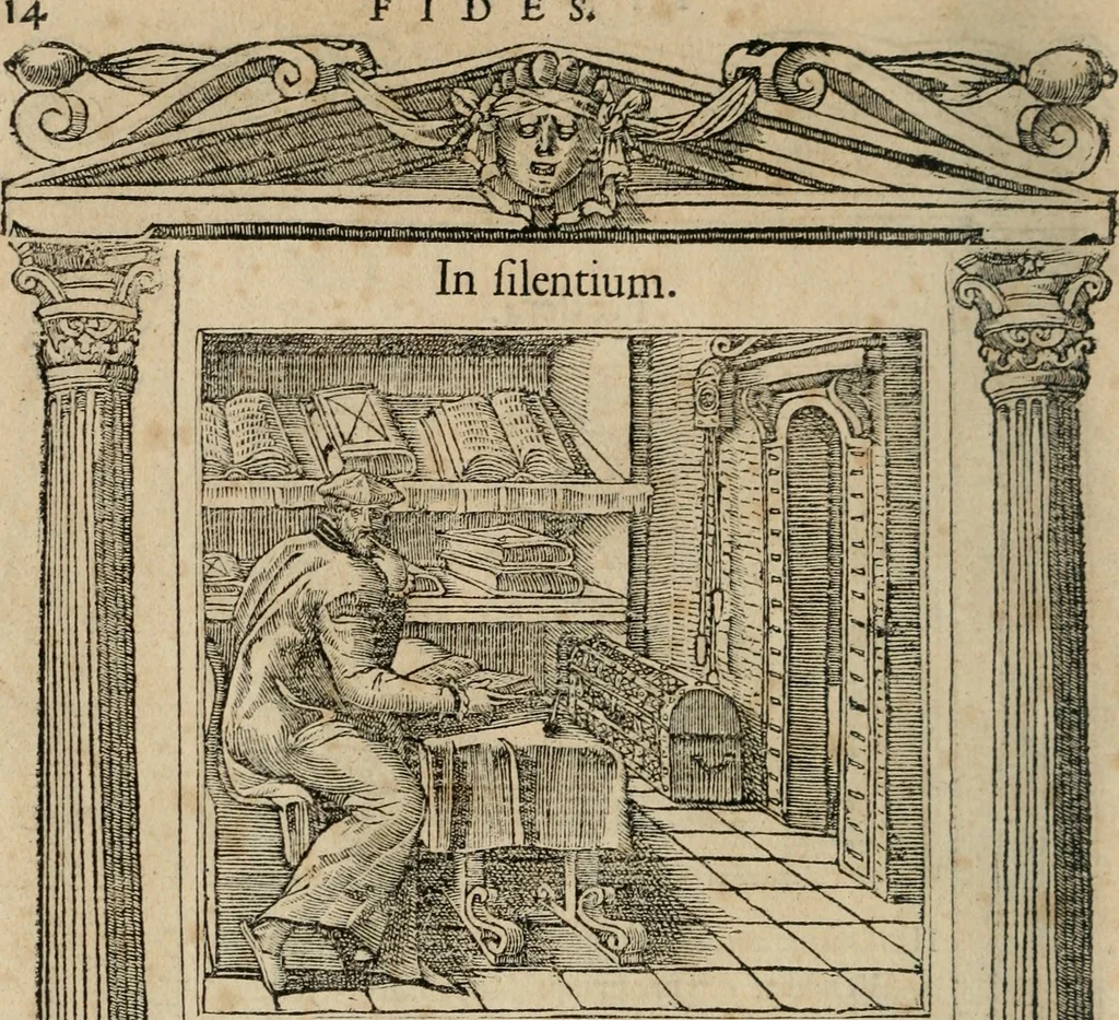 An illustration from Emblemata Andreae Alciati ..., 1548, leaf 17