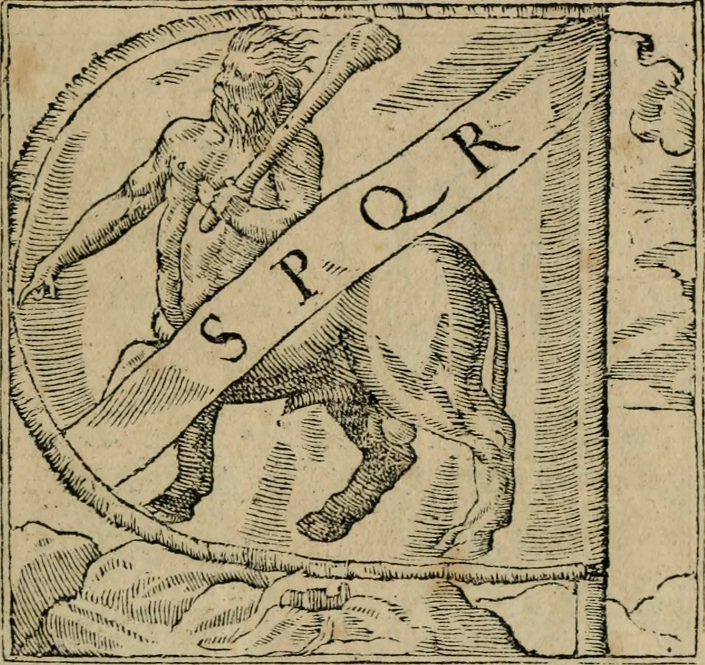An illustration from Emblemata Andreae Alciati ..., 1548, leaf 18