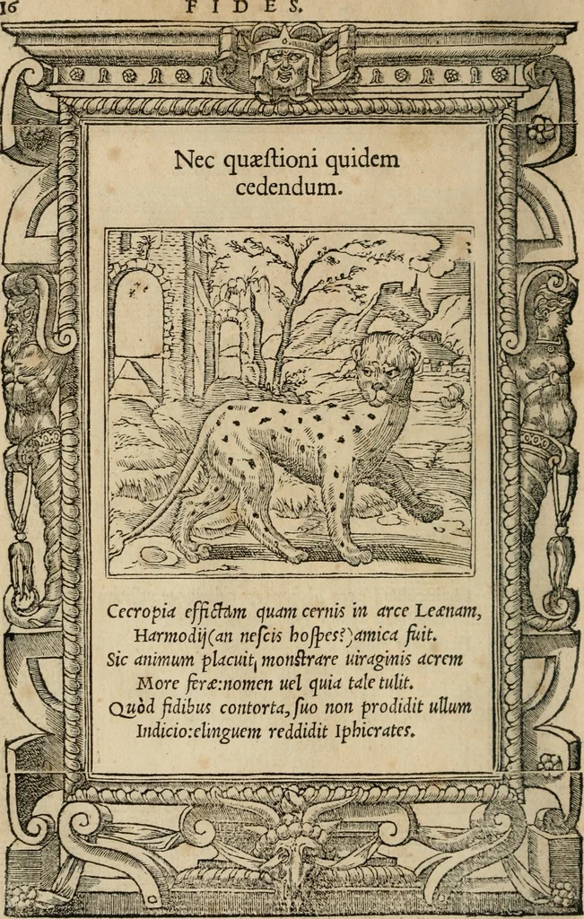 An illustration from Emblemata Andreae Alciati ..., 1548, leaf 19
