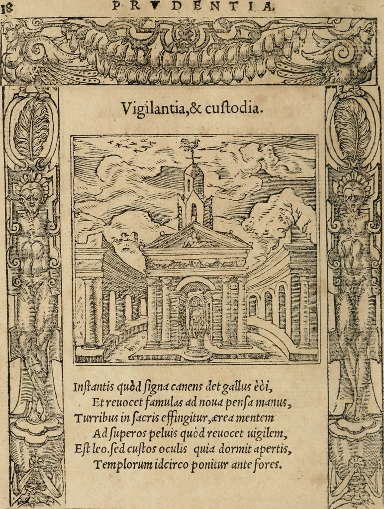 An illustration from Emblemata Andreae Alciati ..., 1548, leaf 21