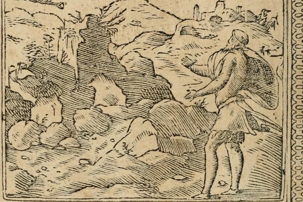 An illustration from Emblemata Andreae Alciati ..., 1548, leaf 23