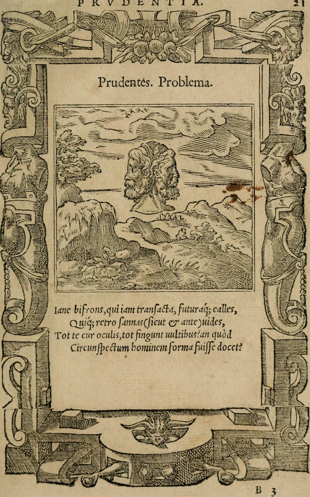 An illustration from Emblemata Andreae Alciati ..., 1548, leaf 24