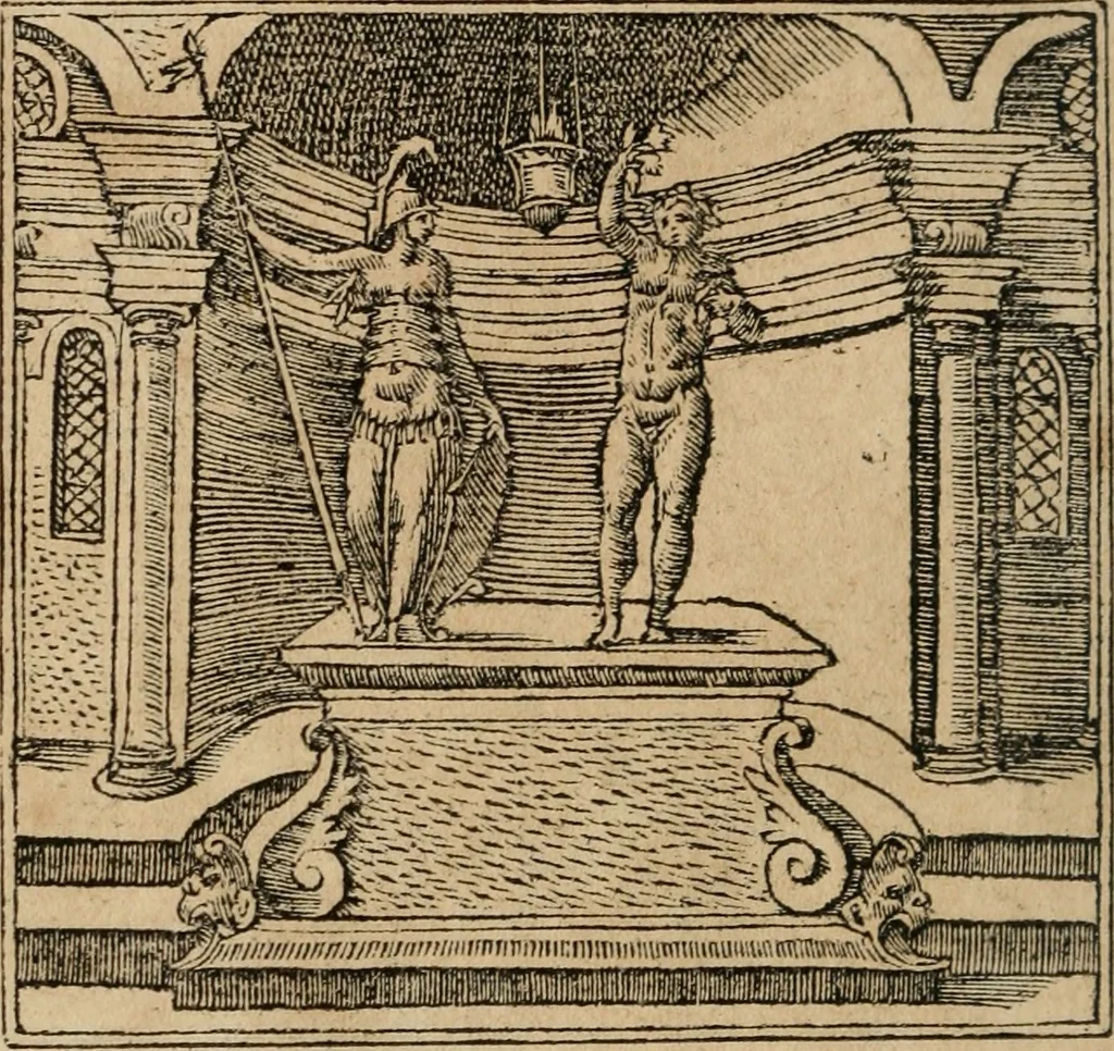 An illustration from Emblemata Andreae Alciati ..., 1548, leaf 29