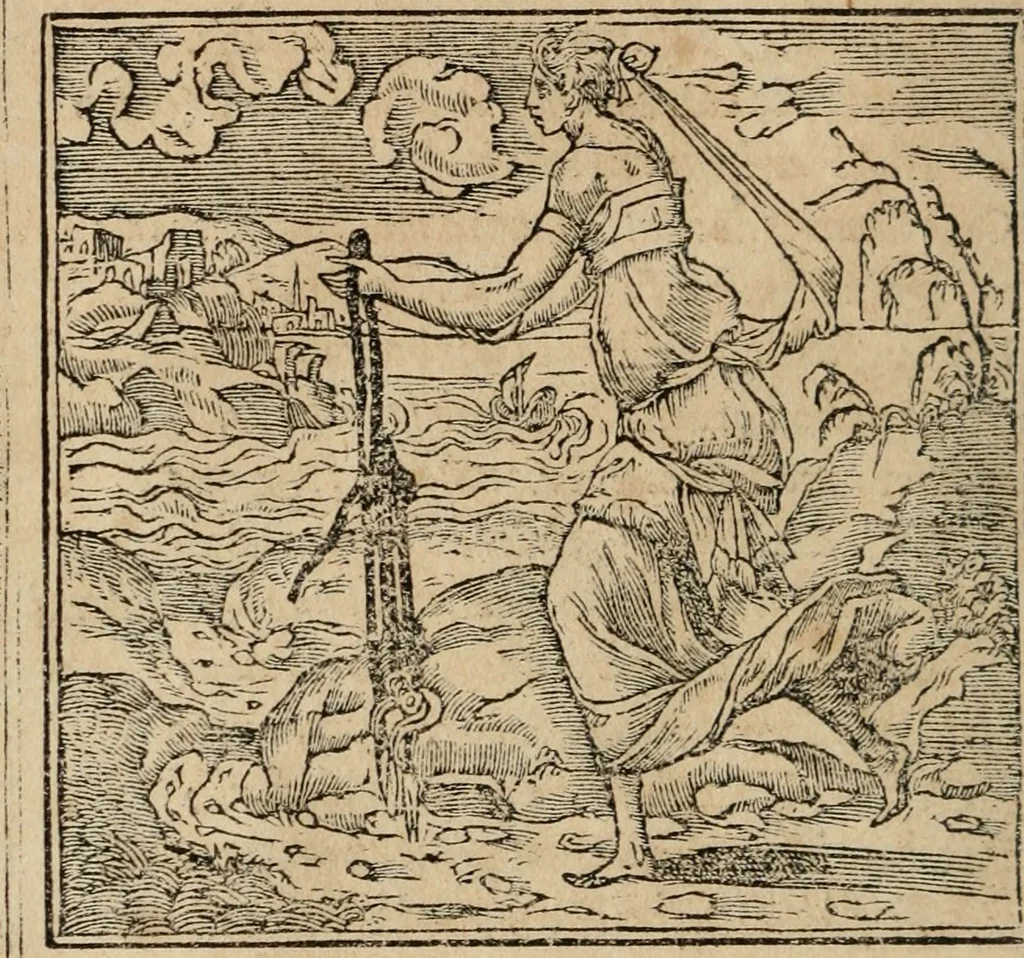 An illustration from Emblemata Andreae Alciati ..., 1548, leaf 33