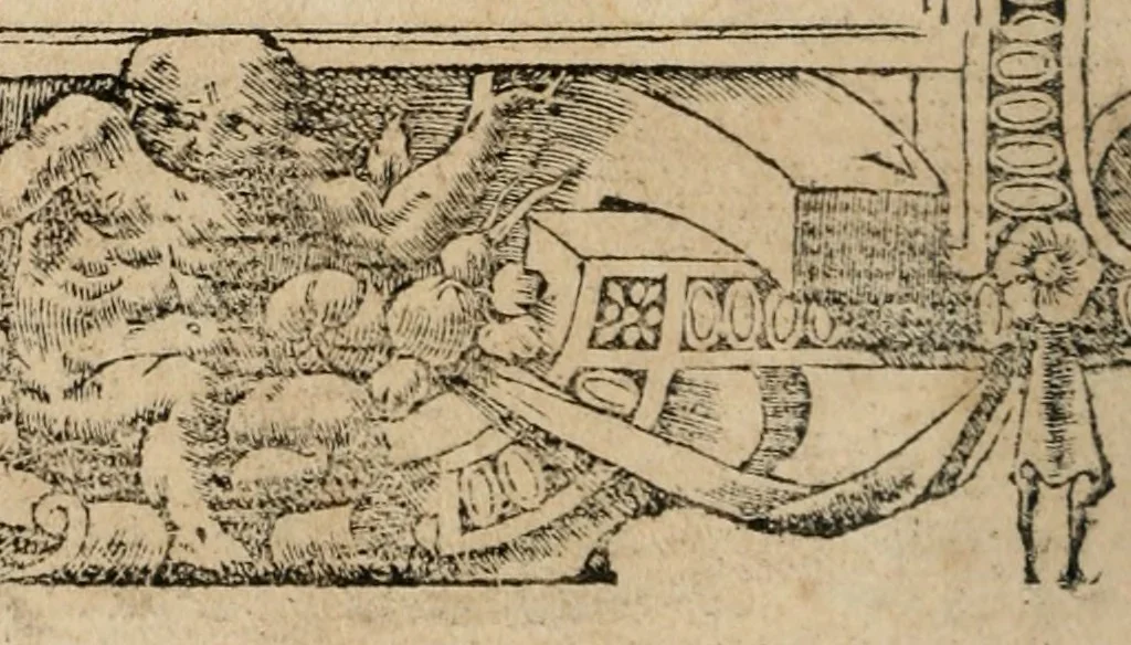 An illustration from Emblemata Andreae Alciati ..., 1548, leaf 33