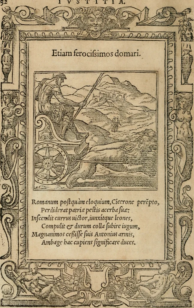 An illustration from Emblemata Andreae Alciati ..., 1548, leaf 35