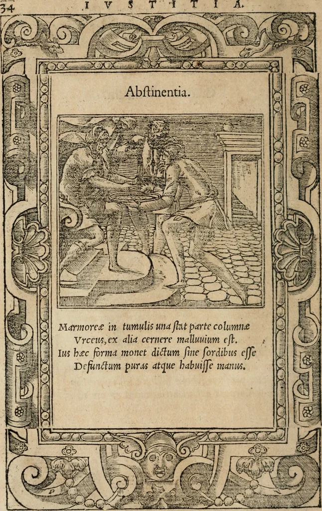 An illustration from Emblemata Andreae Alciati ..., 1548, leaf 37