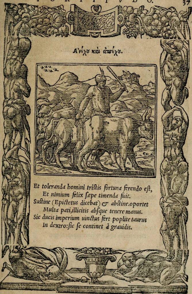 An illustration from Emblemata Andreae Alciati ..., 1548, leaf 40