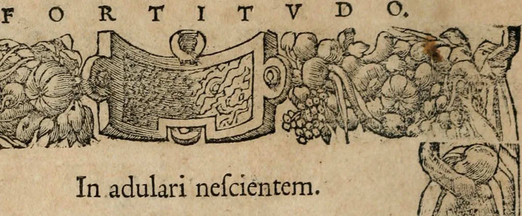 An illustration from Emblemata Andreae Alciati ..., 1548, leaf 41