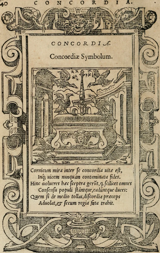 An illustration from Emblemata Andreae Alciati ..., 1548, leaf 43