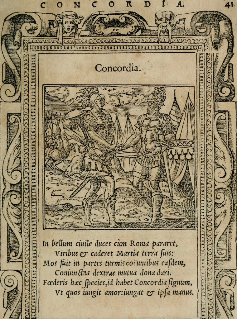 An illustration from Emblemata Andreae Alciati ..., 1548, leaf 44