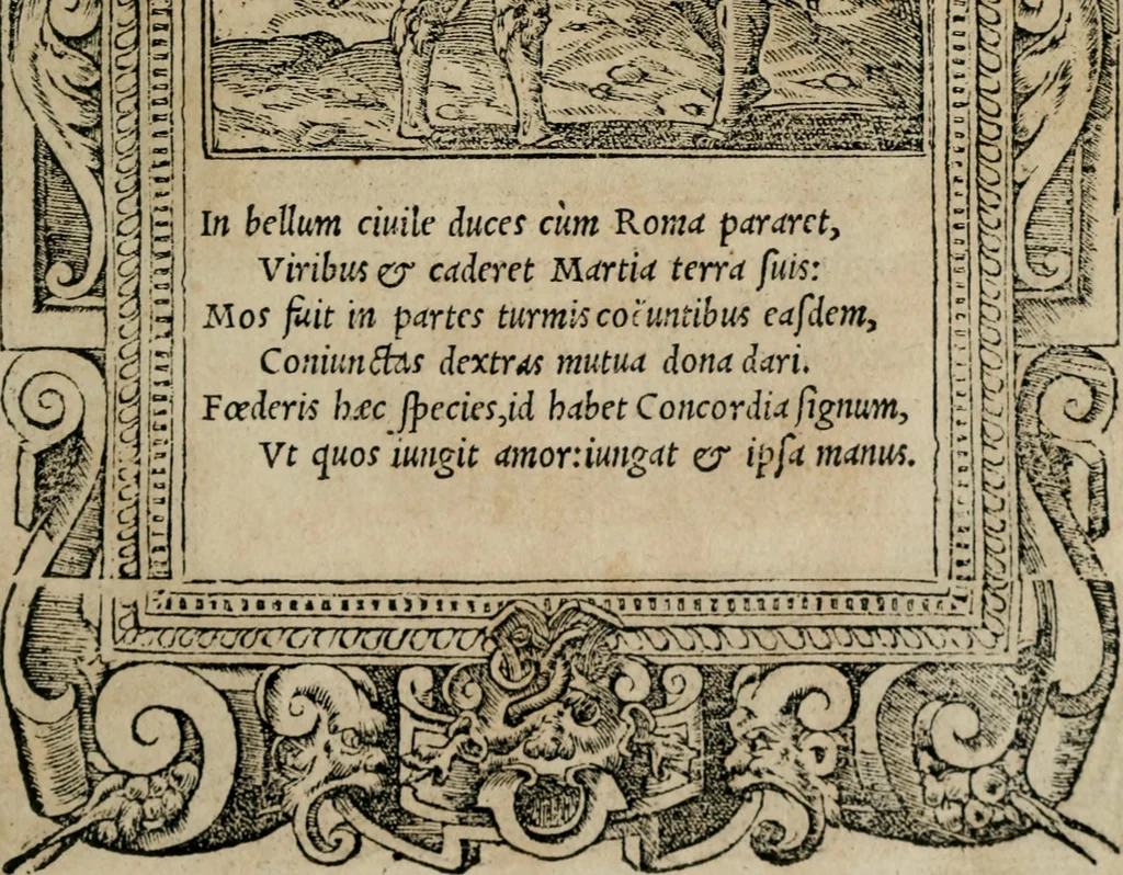 An illustration from Emblemata Andreae Alciati ..., 1548, leaf 44
