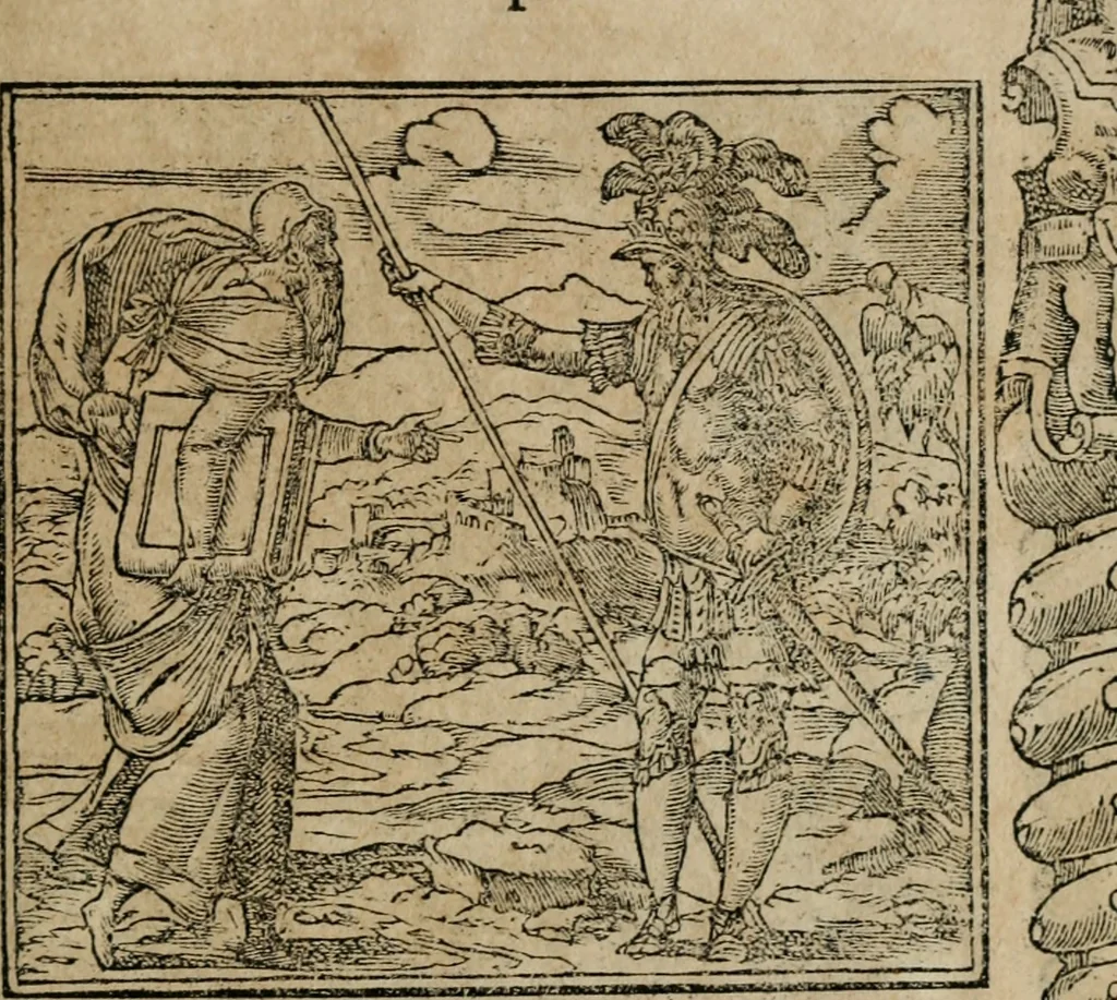 An illustration from Emblemata Andreae Alciati ..., 1548, leaf 46
